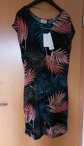 Sommerkleid 🌴 CARTOON Gr. 40 🌴 tropischer Look 🌴 Tunnelzug u. Taschen 🌴 NEU - Bild 1 von 11