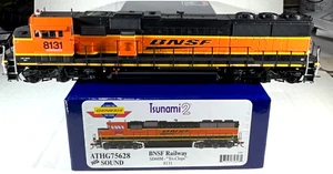ATHEARN GENESIS HO SD60M-TRI-CLOPS LOCOMOTIVE TSUNAMI2 SOUND&DCC BNSF ATHG75628 - Picture 1 of 4