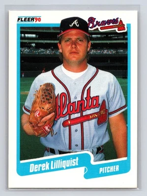 1990 Fleer - Derek Lilliquist #588 Atlanta Braves Baseball Card - Image 1 of 2