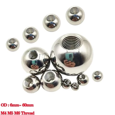 Vollkugel Mit M4 M5 M6 Gewinde Edelstahl Kugel Abschlusskugel V2A Kugeln 6~60mm - Image 1 of 4