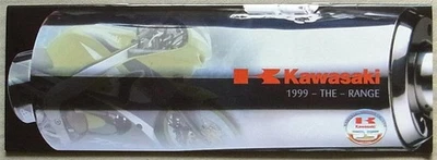 KAWASAKI MOTORCYCLES RANGE Sales Brochure For 1999 ZX-9R  ZX-7RR GT550 GPZ500S + - Image 1 of 4