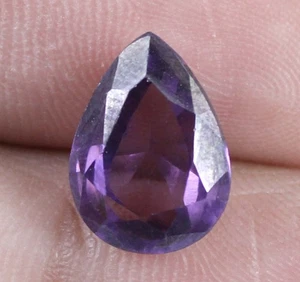 Kambodschanischer lila Zirkon 7,75 ct natürliche Birne loser Edelstein AGI zertifiziert T11675 - Bild 1 von 7