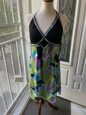 Vestido Sangría Petite. Talla: 10. Color: bl/lm Foto 1 de 4