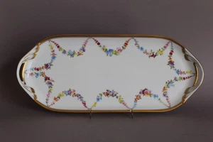 Herend Liechtenstein Galand Kuchenplatte L 36 cm Liechtensteiner Kranz 2436 LTG - Picture 1 of 7