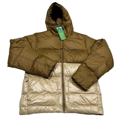 Abrigo chaqueta acolchada Marmot Guides 700 plumón con capucha para hombre XXL avellana roble claro Foto 1 de 4