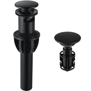 Bathroom Sink Drain, Pop Up Drain Stopper with Overflow, Lavatory Vanity Vess... - Picture 1 of 7