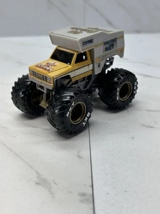 Monster Jam Wreckreation Camper Loose Truck HTF 1/64 Diecast Gold Rims White BKT - Picture 1 of 6