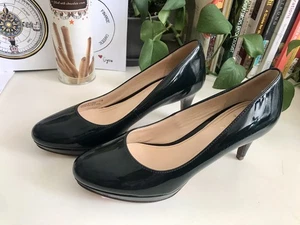 Cole Haan Shoes Patent Leather Heels NikeAir Vintage Dress Pump Women 5.5B - Picture 1 of 15