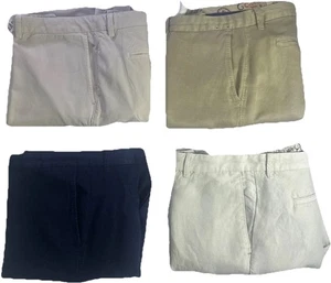 Lote de 4 Pantalones Chinos Tommy Bahama Para Hombre 38x32 Frente Plano ¡Limpieza en Seco! - Imagen 1 de 18