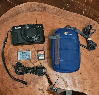 Canon PowerShot G7 X Mark II Digital Camera 20.1 MP G7X Mk 2 + Case + SD Card - Image 1 of 4