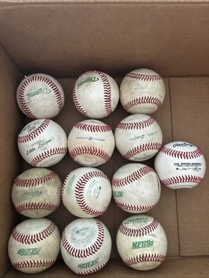 13 pelotas de béisbol usadas varias Diamond LL/NFHS/Cal Ripken/otras surtidas Foto 1 de 4