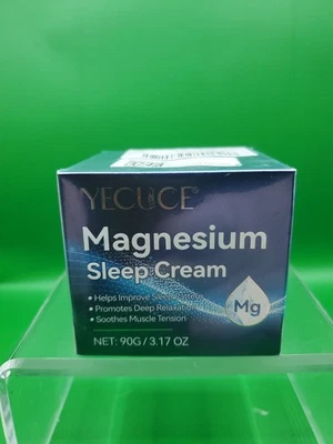 Yecuce Magnesium Sleep Cream Soothes Relaxing Restful Sleep 3.17oz Exp 06/2027 - Image 1 of 4
