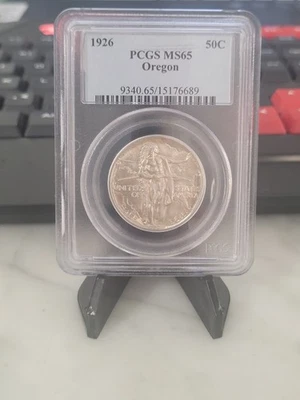 1926 Commemorative *OREGON TRAIL* Half Dollar 50c PCGS MS65  - Image 1 of 4