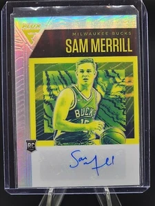 2020-21 Panini Flux Rookie Firme Silver Prizm Sam Merrill #FRS-SAM Auto RC - Foto 1 di 2