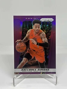 Anfernee Simons 2025 Panini Prizm Deca Purple 83/99 Portland Trailblazers #7 - Picture 1 of 2