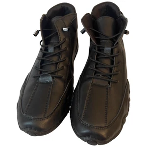 LDeck Explorer Men’s Leather Waterproof Orthopedic Shoes Black Sz M10 W12 NWOT - Picture 1 of 8