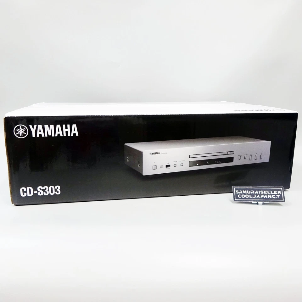 YAMAHA CD-S303 Single-disc CD Player Silver with Box from Japan NEW - Image 1 of 4