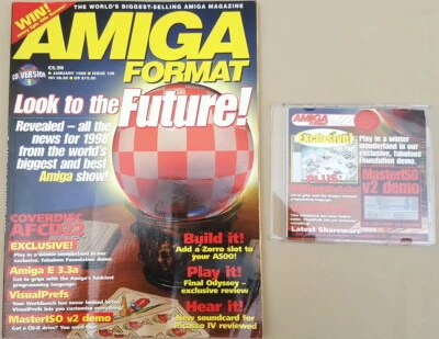 Amiga Format Magazine w/CD ©Jan.1998 Foundation Amiga E VisualPrefs MastISO+MORE - Image 1 of 4