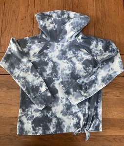 So Brand Kohl’s Blue Tye Dye Cowl Neck Fleece Girls XL (14-16) - Picture 1 of 6