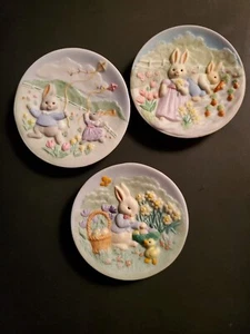Hallmark Ostern Frühling Sammelteller 3er Set Hasen Lot Hase - Bild 1 von 4