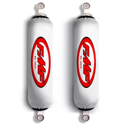 White FMF Ski-Doo Bombardier BRP Shock Protector Covers Snowmobile (Set of 2) - Image 1 of 4