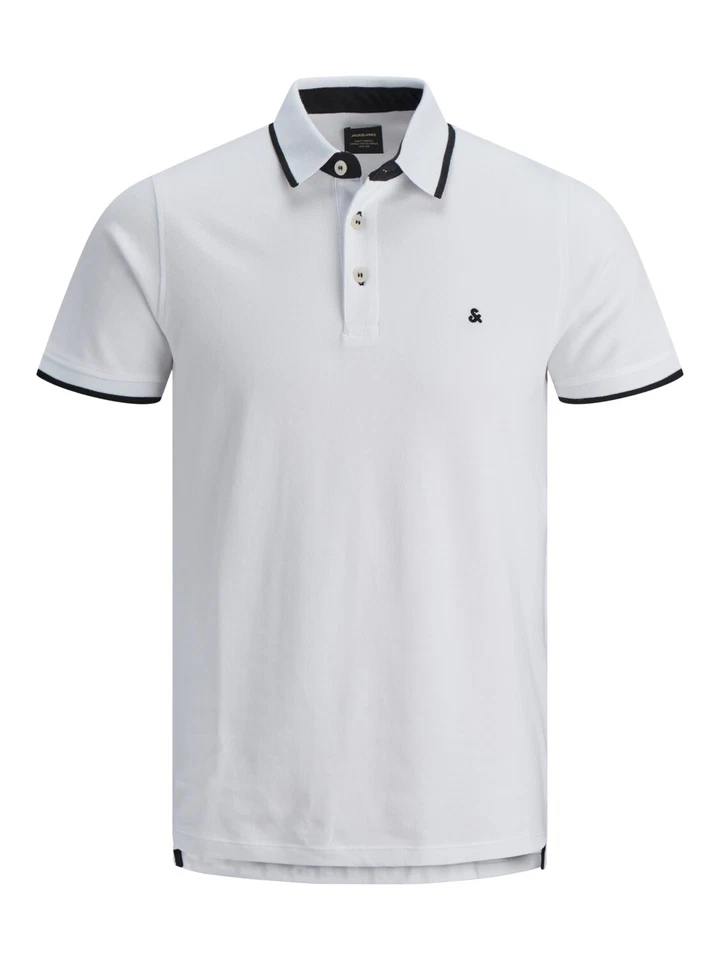 JACK&JONES Polo Hombre JJEPAULOS Slim Fit S M L XL XXL 100% Algodón - Imagen 1 de 1