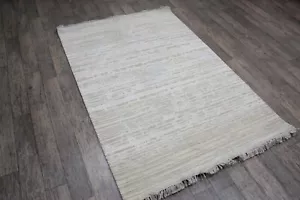 4x6 feet Transitional Design Silk and Wool Rug 120x180 cms Erased Rug - Picture 1 of 9