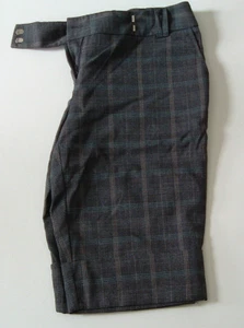 Tracy Evans 3 inch cuffed dress shorts gray plaid size 11 junior - Picture 1 of 6