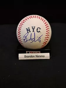 BRANDON NIMMO SIGNED 2024 NY METS CITY CONNECT RAWLINGS BASEBALL - VERY RARE! - Picture 1 of 3