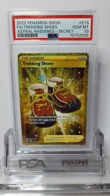 PSA 10 GEM MINT 💎 TREKKING SHOES 215  2022 Pokemon Astral Radiance  Full Art - Image 1 of 4