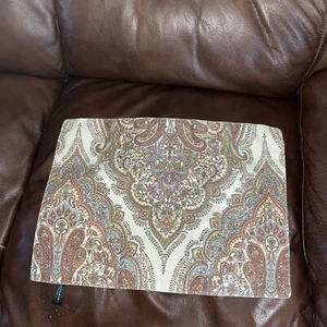 Tahari Home Set 4 Paisley Brown Placements 13x18 Cotton/ Polyester Elegant  - Picture 1 of 5
