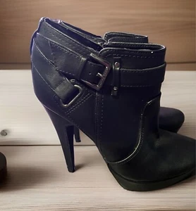Botines negros de tacón ajustado G By Guess Gg Dorine talla 8,5 - Imagen 1 de 11