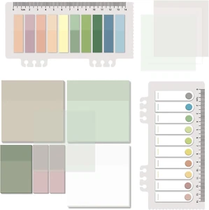 700 Sheets Transparent Sticky Notes, Clear Waterproof 3 X 3 Inch See through Mem - Picture 1 of 12