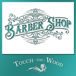 Shabby Chic SCHABLONE: Vintage viktorianischer Friseursalon Werbung (DIY Druck Transfer) #101 - Bild 1 von 4