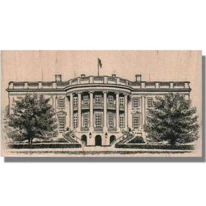 Sello de goma CASA BLANCA, Washington, viajes, presidente, Trump, hogar, Estados Unidos EE. UU. - Imagen 1 de 2