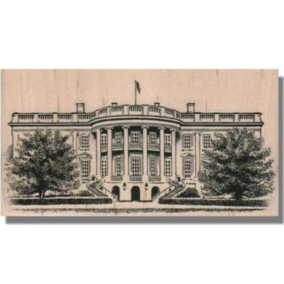 Sello de goma CASA BLANCA, Washington, viajes, presidente, Trump, hogar, Estados Unidos EE. UU. Foto 1 de 2