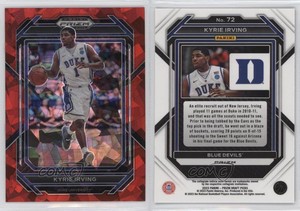 2023-24 Panini Prizm Draft Picks Red Ice Prizm Kyrie Irving #72