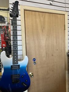Full Size Strat Style 39 " Kst Electric Guitar Kit Blue To White