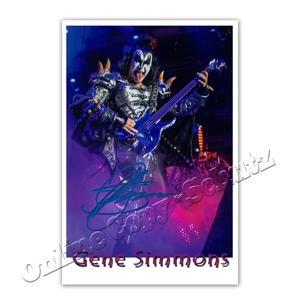 Gene Simmons    °   KISS Rock Legende + Autogrammfoto  / autograph - Bild 1 von 1
