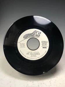 David Ackles 1972 SSW Promo 45 – Oh, California - Picture 1 of 2