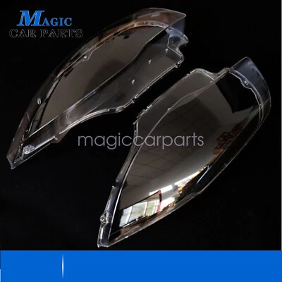 2Pcs Headlight Lens Cover Front LH+RH Fit BMW 1 Series E81 E82 E87 E88 2003-2011 - Image 1 of 4