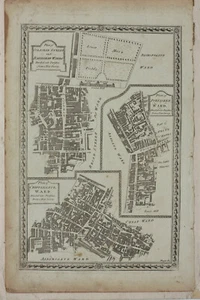London Wards Plan / Map: Coleman St, Portsoken & Cripplegate, Thornton 1784 - Picture 1 of 2