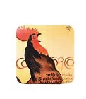 Cocorico Swiss French Vintage Rooster Thophile-Alexandre Drink Coaster
