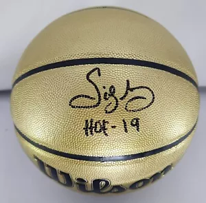 Baloncesto Bucks SIDNEY MONCRIEF Firmado Wilson DORADO AUTOMÁTICO con Corte 19 JSA - Imagen 1 de 2