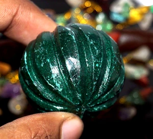 200 Ct Certified Earthen Natural Green Emerald Pakistani Melon Rough Gemstone - Picture 1 of 11
