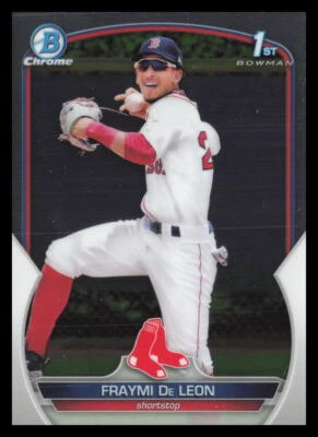 2023 Bowman #BCP-97 Fraymi De Leon Boston Red Sox Chrome Prospects Baseball Card - Image 1 of 2
