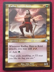 Magic The Gathering DOMINARIA REMASTERED RADHA HEIR TO KELD green/red card MTG - Bild 1 von 2