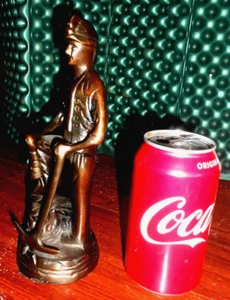 Bergmann Figur Messing Bronze 8,5" hoch - Bild 1 von 8