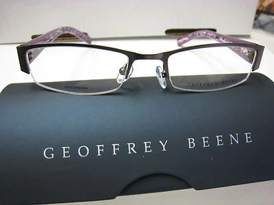 MARCOS DE GAFAS GEOFFREY BEENE Estilo ENGAGE en PÚRPURA 50--18-135 con Estuche Foto 1 de 4