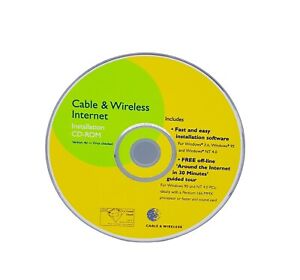 Cable & Wireless Internet Installation CD ROM Version 4d For Windows 95 & NT 4.0